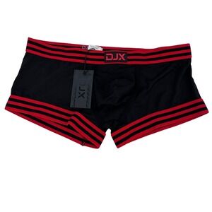 DJX Amplify X Circuit Trunk Mens XL Black Red Mesh Underwear DJX003TR-RED-XL NWT
